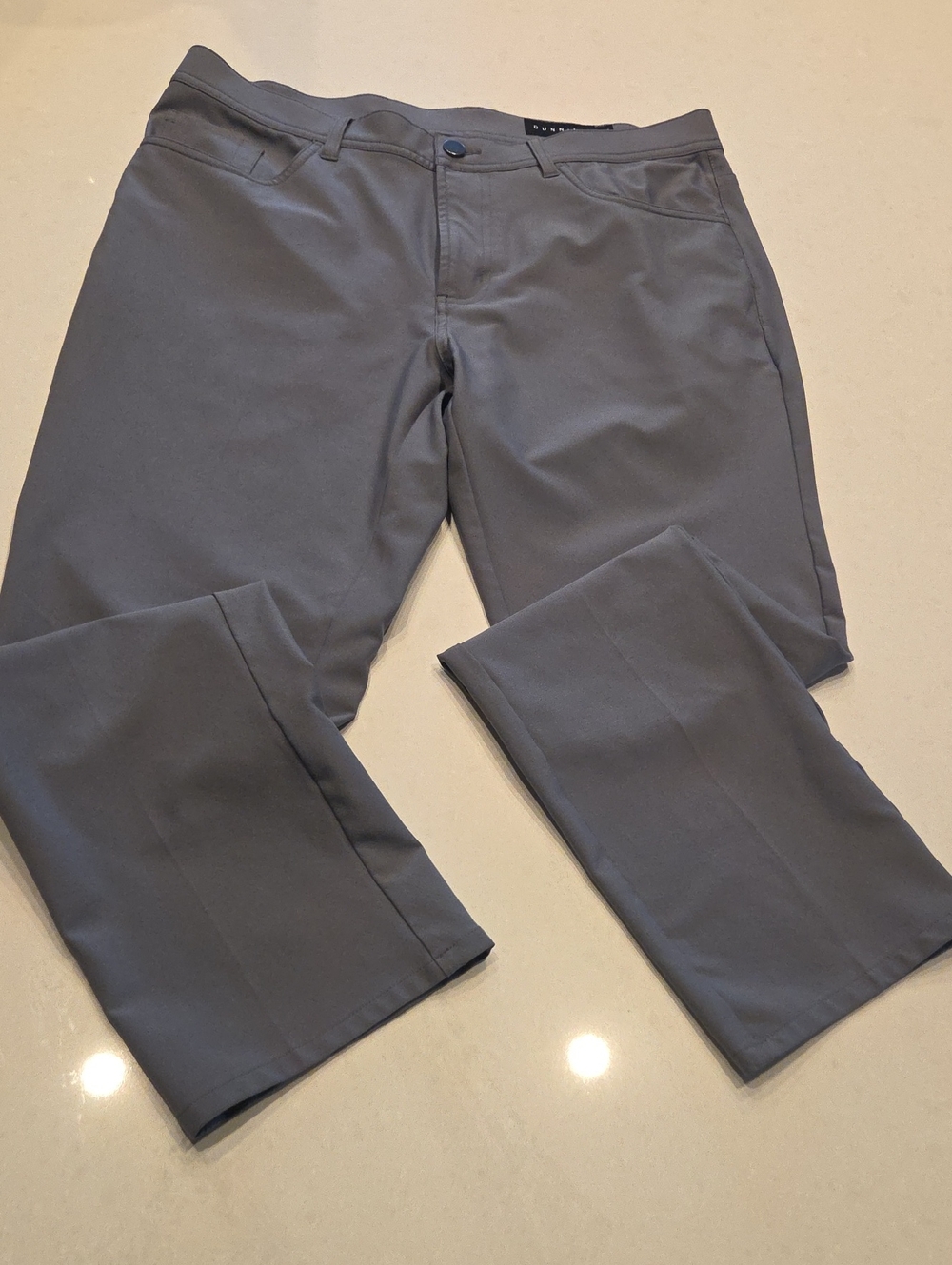Men's Straight Fit Golf Pants in Gray